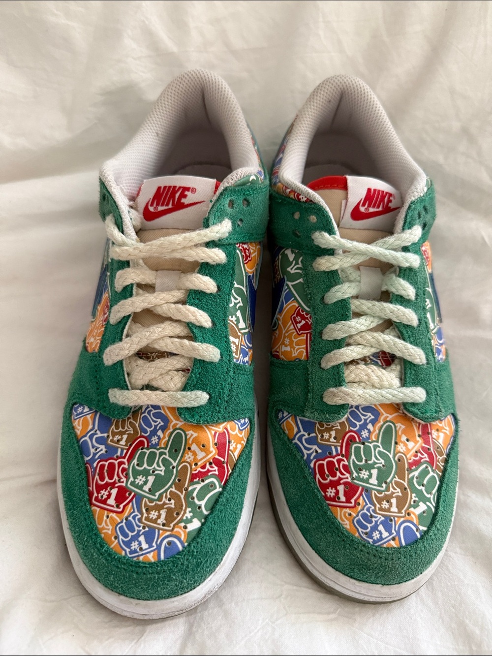 Nike Dunk Low GS “Foam Finger” Sneakers Size 5.5Y